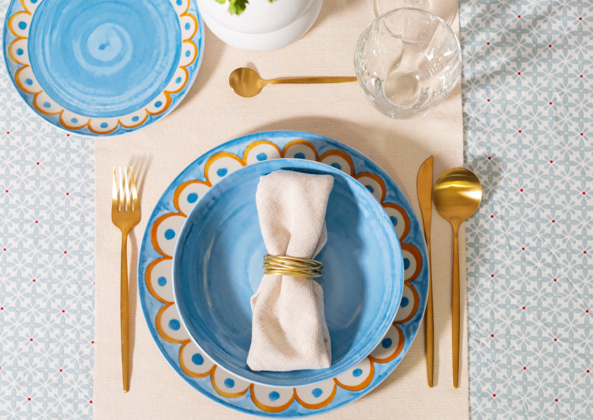 I più amati – Set piatti Tangeri azzurro