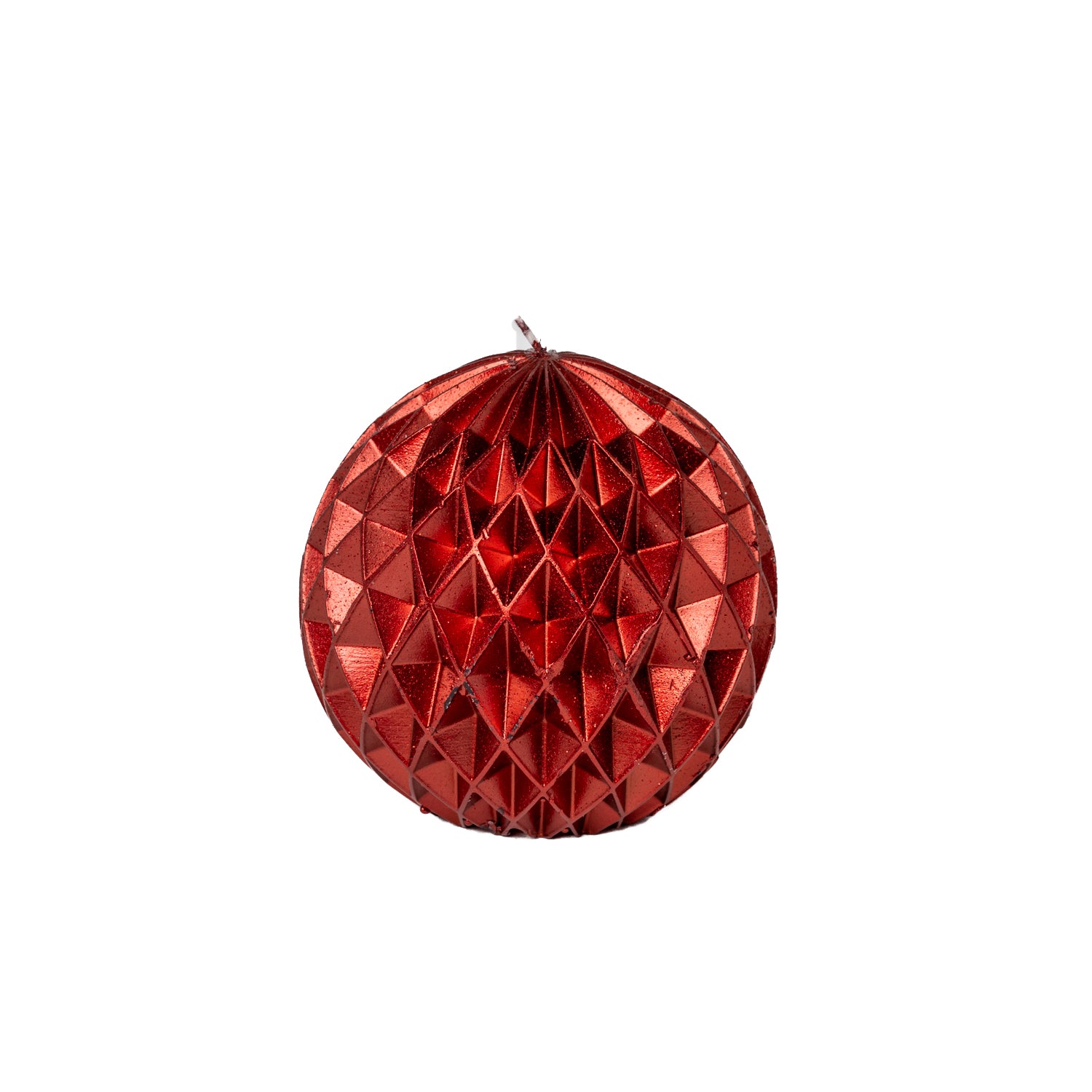 Candela sfera rossa piccola