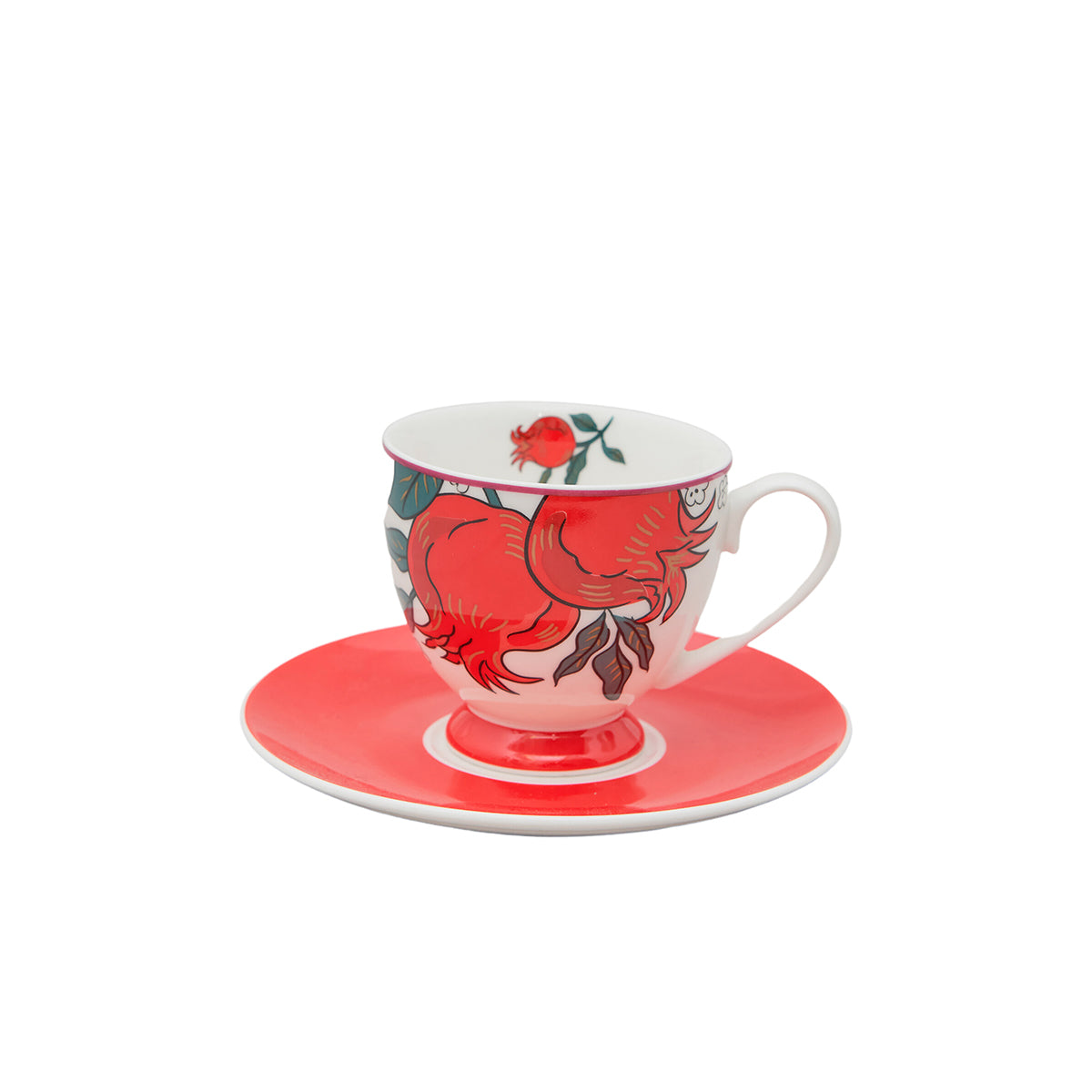 Tea set Alice Red  - 3pcs