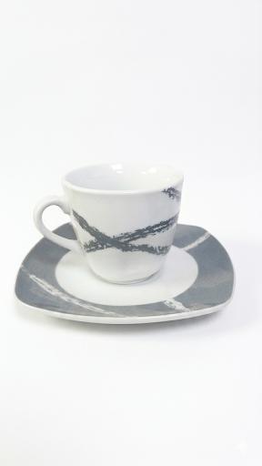Servizio caffè Sandy grigio - 6pz