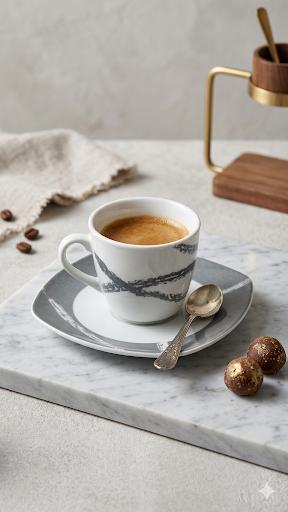 Servizio caffè Sandy grigio - 6pz