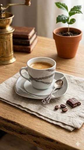 Servizio caffè Sandy tortora - 6pz