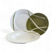 Servizio piatti porcellana 18 pezzi New Sandy - set completo per 6