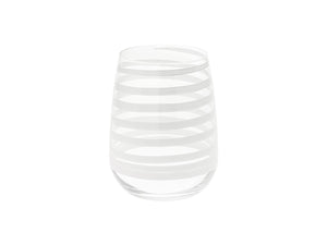 Malva White water glass
