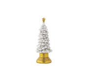 Albero piccolo bianco oro con glitter  Magia del Natale