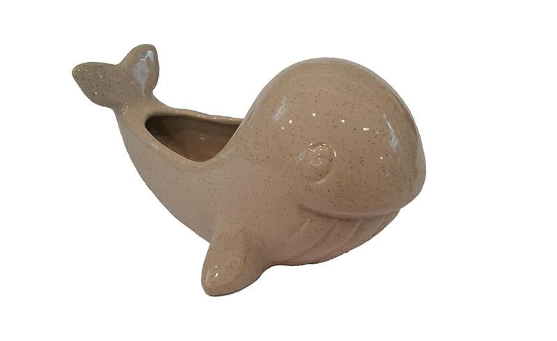 Porta piante Balena Mediterraneo tortora