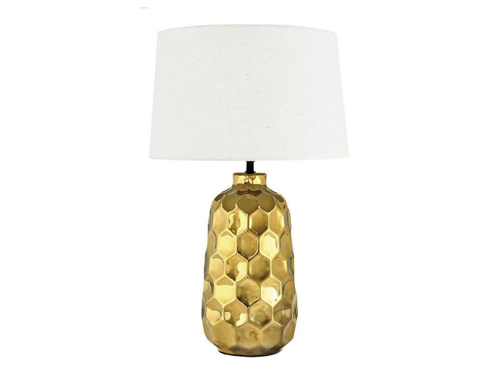Porcelain Lamp Gold Kalari