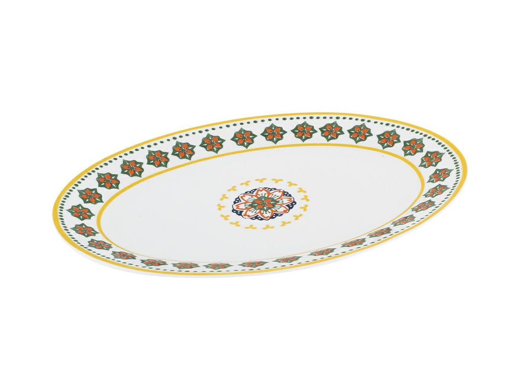 Oval Serving Plate Gardeny Yellow
