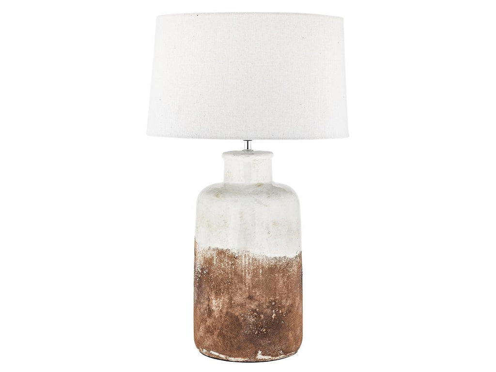 Lamp Sicily Ivory And Brown