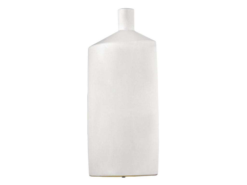 Vaso bottiglia Verga bianco cm 47