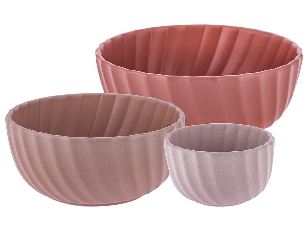 Set 3 Bowl Palmarosa Pink