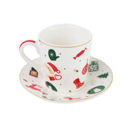 Servizio caffè Fantasia del Natale 85762 - 6pz