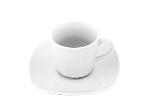 Servizio caffè Bianco quadrato - 6pz