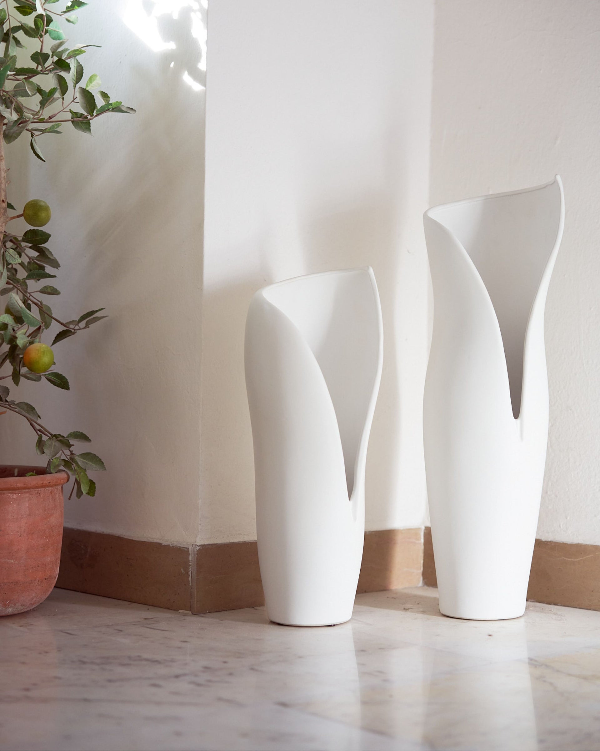 Vase Orchidea White Medium