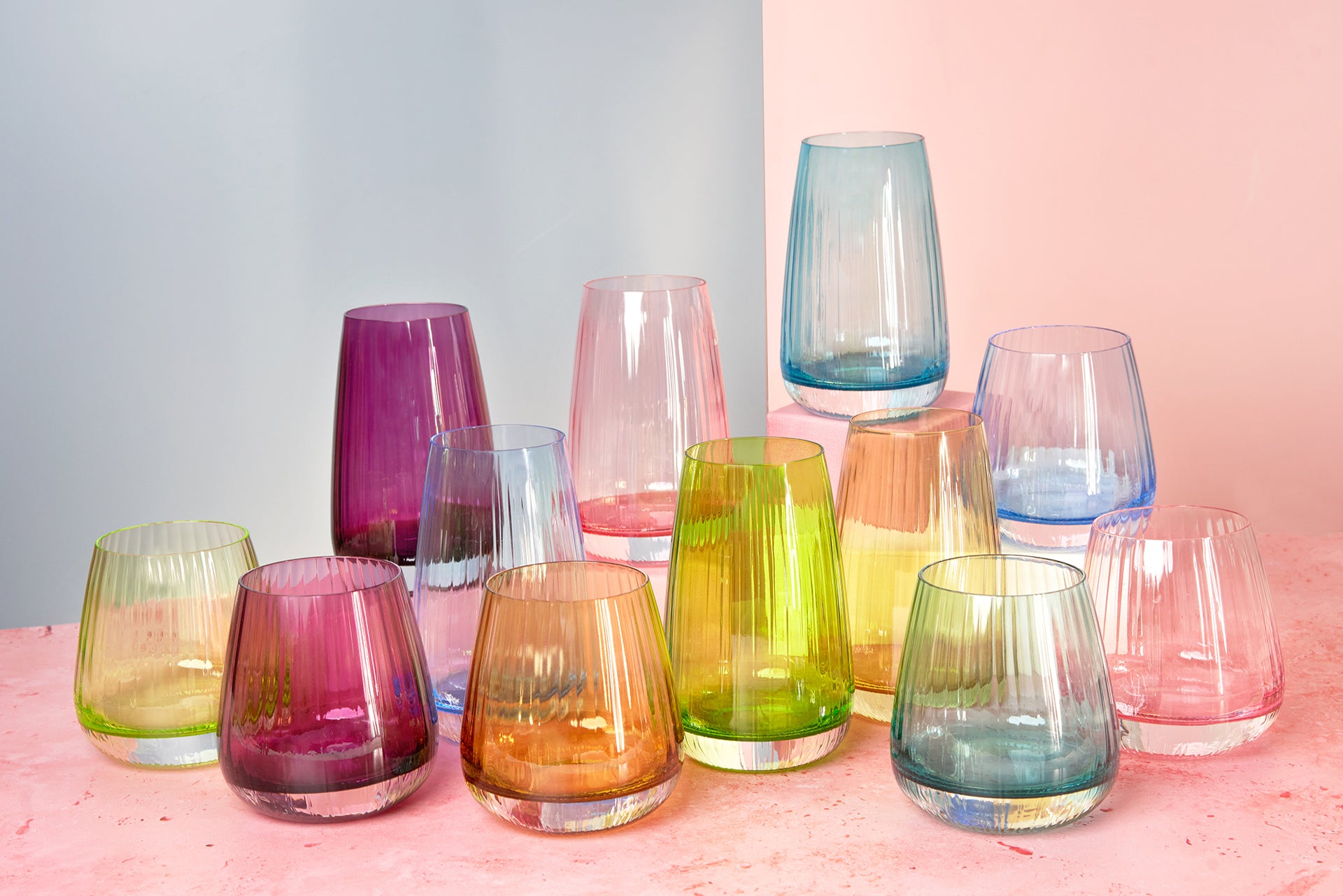 Multicolor Alaska drink glass