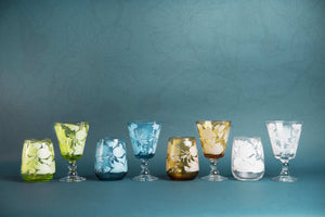 Lysis light blue water glass