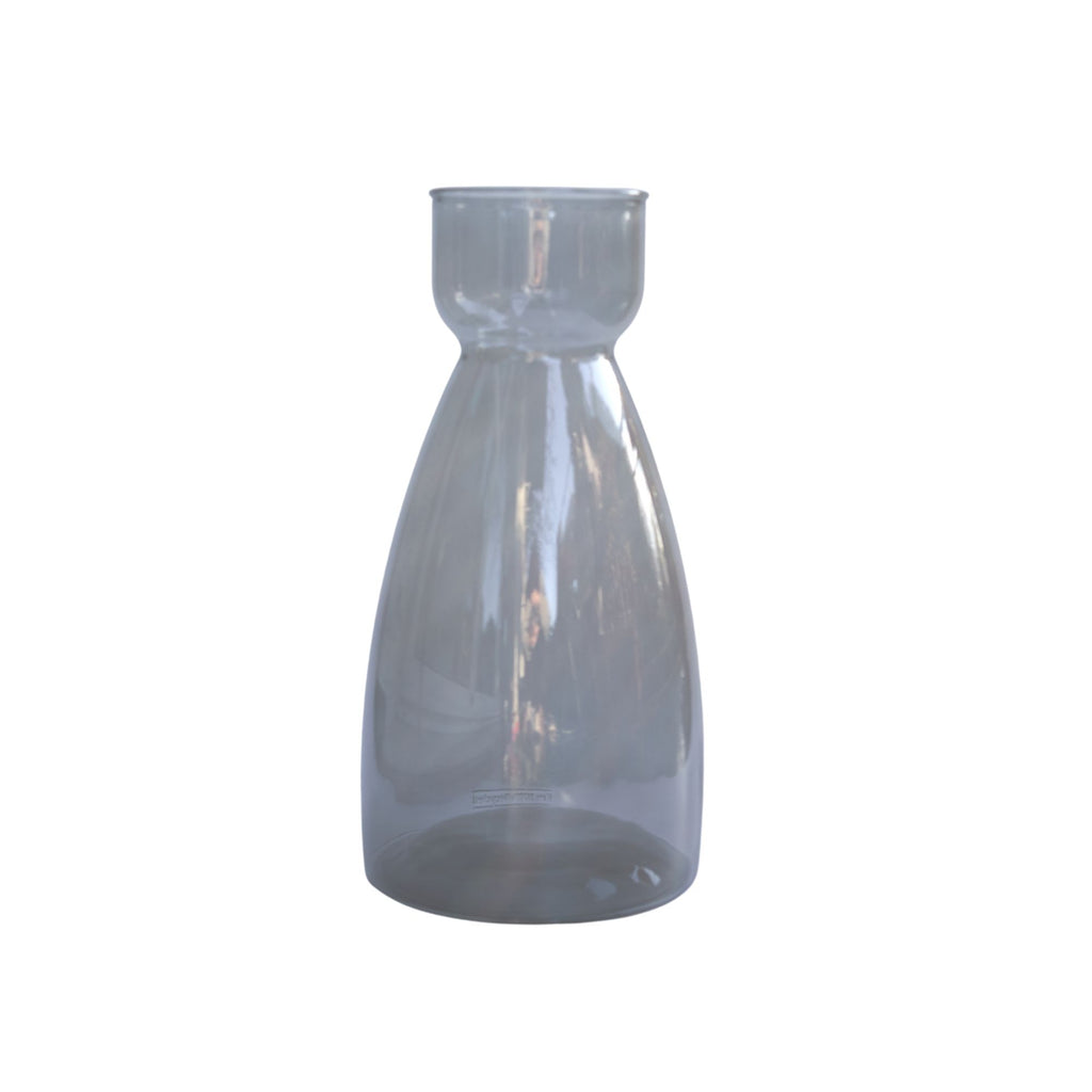 Vaso in vetro riciclato Zan grigio