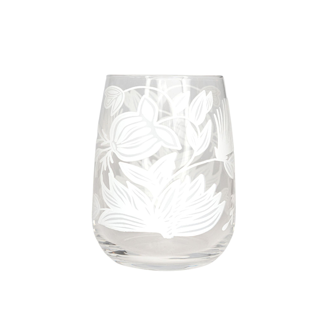 White Lysis water glass