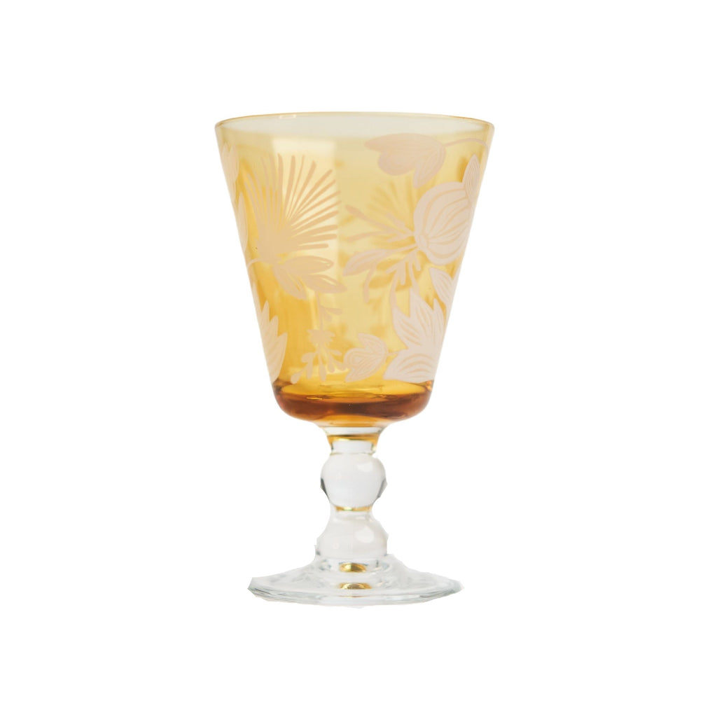 Yellow Lysis wine glass