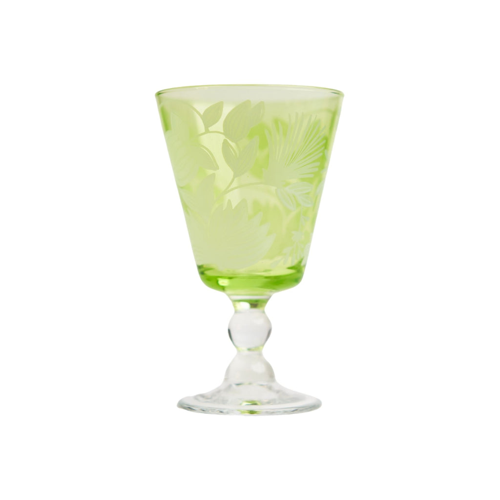 Green Lysis wine glass