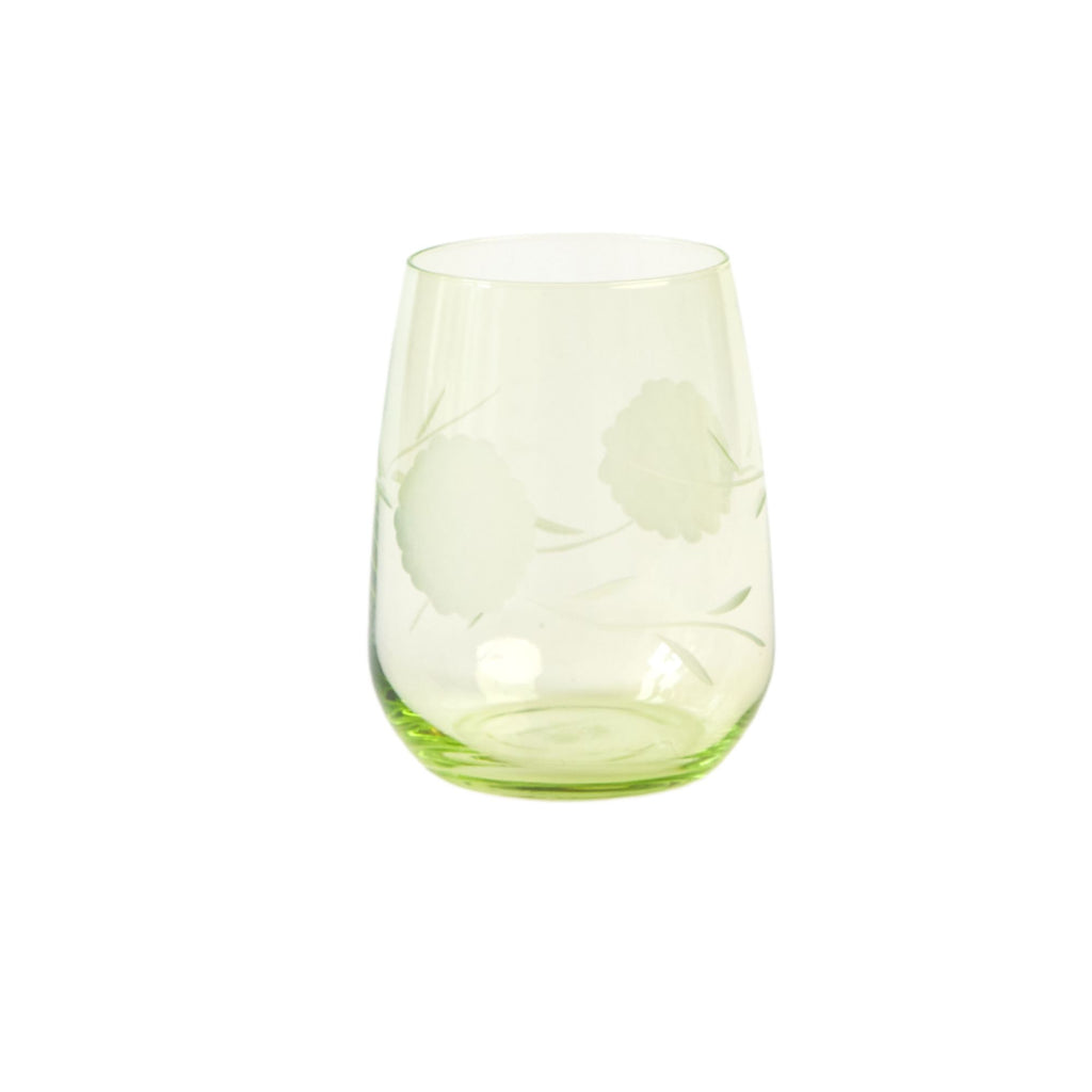 Bicchiere Acqua Ortensia verde